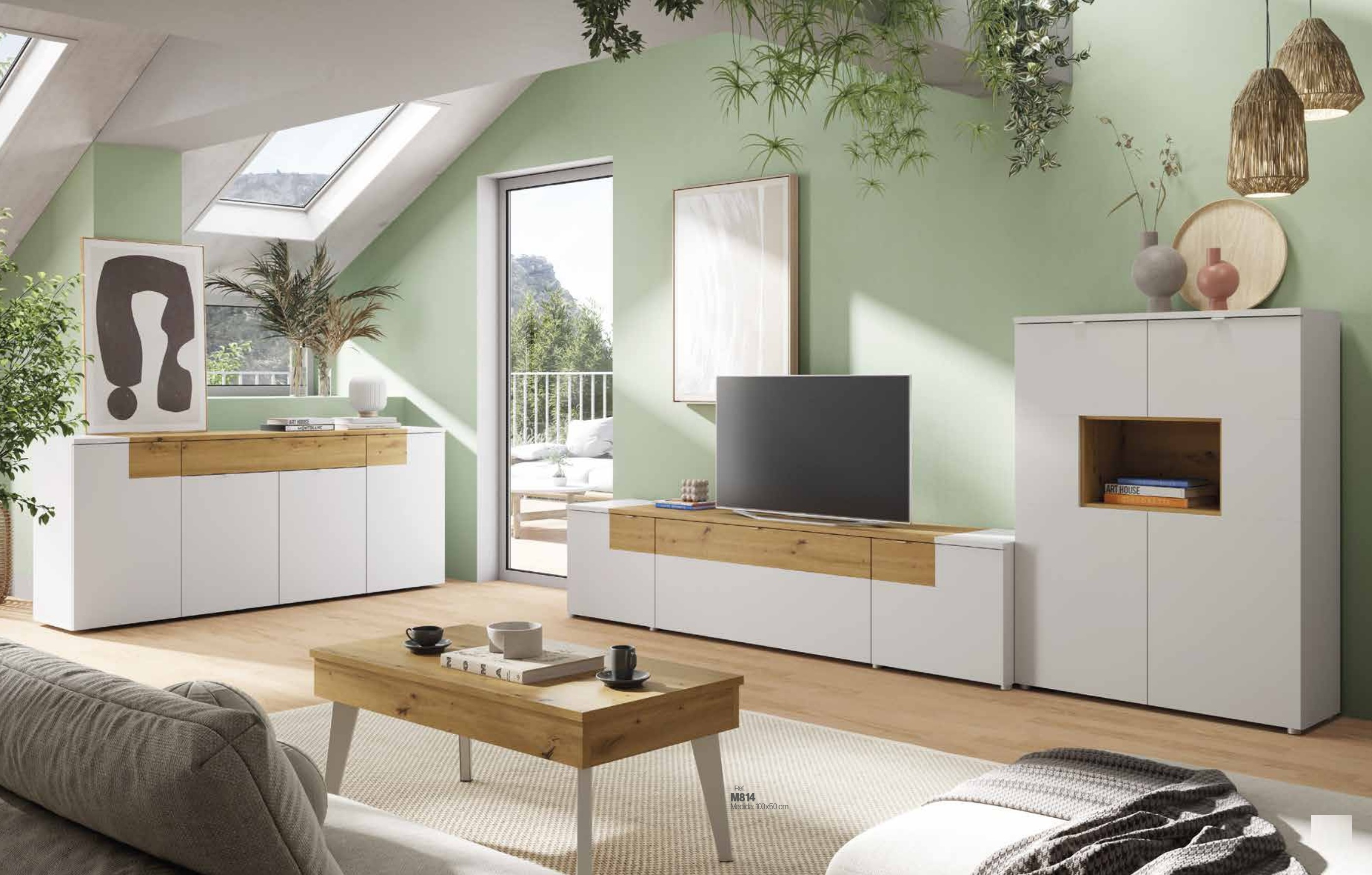 223- Salón Color: Blanco lacado mate